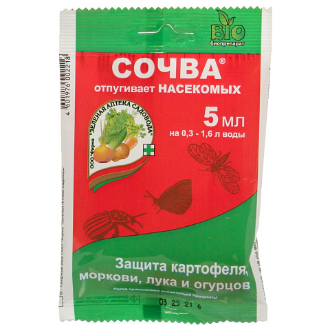 Инсектицид Сочва, от комплекса вредителей на растениях, ампула, 5 мл, ЗАС