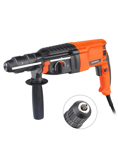 Перфоратор Patriot, RH282Q, SDS-Plus, 1075 Вт, 3.3 Дж, 3 режима, с кейсом
