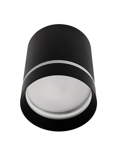 Светильник под лампу General Lighting Systems, Башня, 50 Вт, GX53, на 1 лампочку, IP20, 8.2х8.2х10 см, GWL-GX53-M-IP20, боковой рассеиватель, Спот, черный, 661350