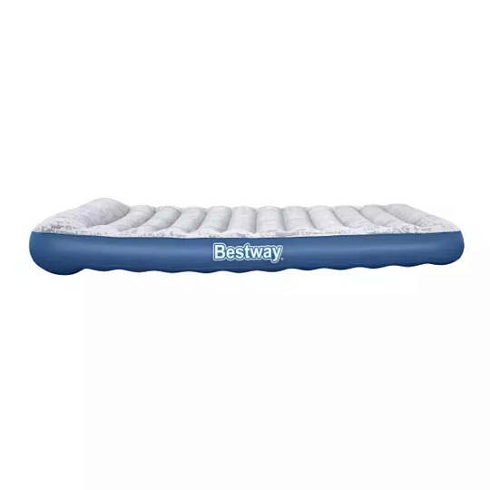 Матрас надувной Bestway, 203х152х30 см, 67836BW, насос встроенный, электрический, флокированный, с сумкой, 300 кг