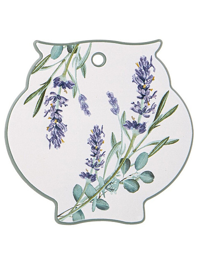 Подставка под горячее, керамика, фигурная, 16х16х1 см, Agness, Лаванда, 358-2164
