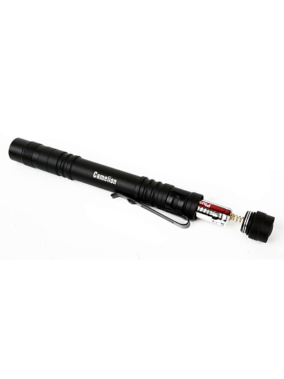 Фонарь ручной, Camelion, LED51517, алюминий, черный, LED XPE, 3 реж 2XLR03 в комплекте
