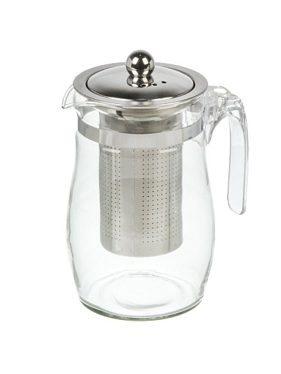 Чайник заварочный стекло, 0.75 л, с ситечком, Barouge, Seven ideas, BF-513