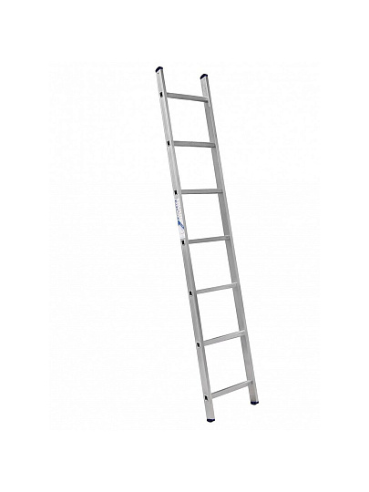 Лестница приставная, 1 секция, 7 ступеней, алюминий, 1.97 м, 150 кг, Alumet, 5107