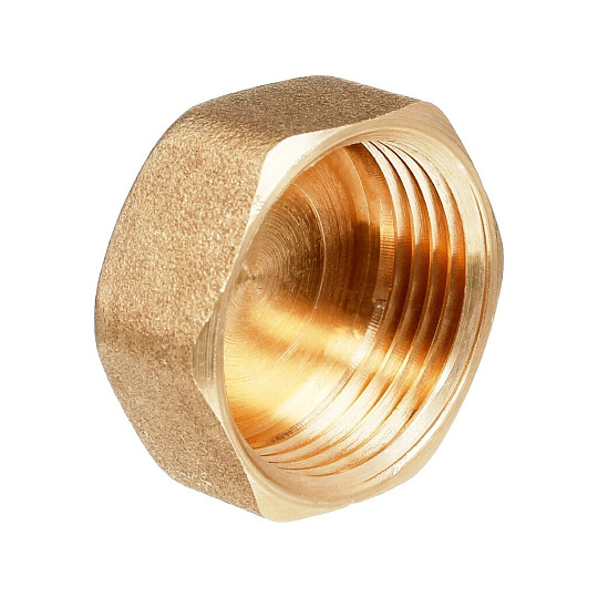 Заглушка 3/4", г, латунь, внутренняя резьба, БАЗ