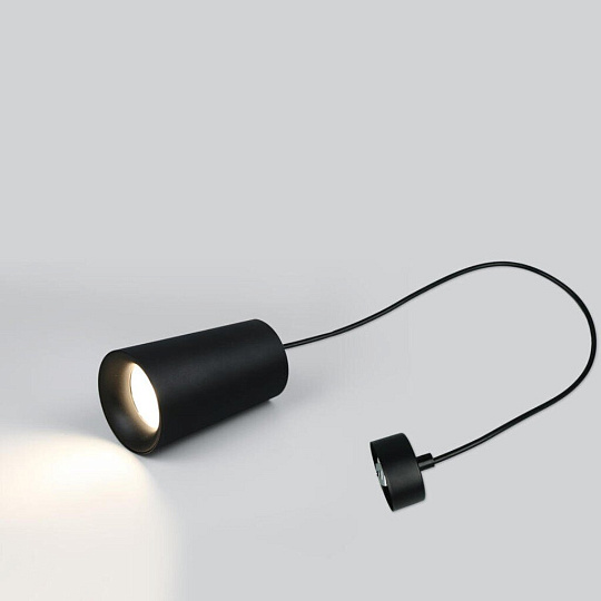 Светильник подвесной General Lighting Systems, Радиант, 50 Вт, GU10, на 1 лампочку, IP20, d7х11 см, черный, 662008