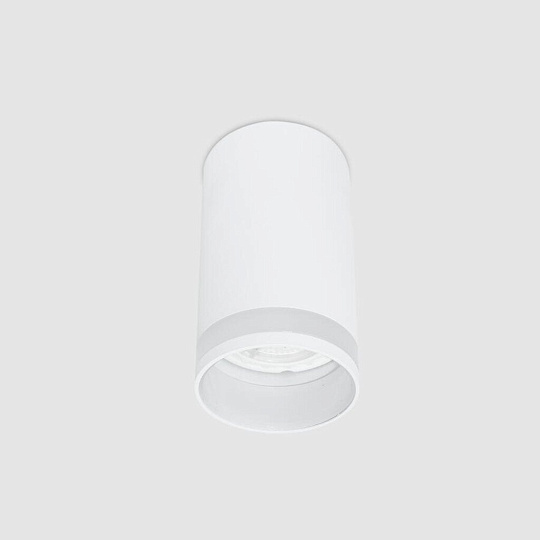 Светильник накладной General Lighting Systems, Башня, 50 Вт, GU10, на 1 лампочку, IP20, d5.5х10 см, Спот, белый, 661806
