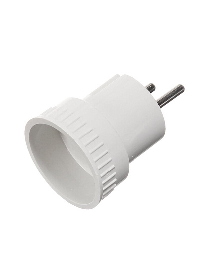 Адаптер 6 А, 250В, розетка без заземления, белый, TDM Electric, SQ1806-0023