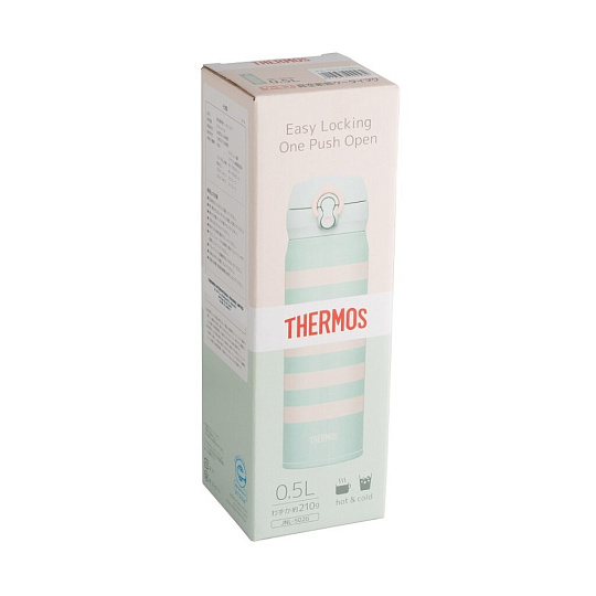 Термос нержавеющая сталь, 0.5 л, узкая горловина, Thermos, колба нержавеющая сталь, мятный, 924582