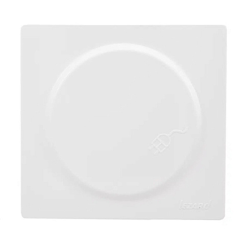 Розетка откр устан, 1 гн, с/з, пластик, IP20, бел, с крыш, Lezard, LETO, 752-0200-123B
