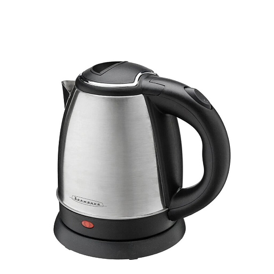 Чайник электрический Волжанка, ЭЧ-012, 1.2 л, 1500 Вт, скрытый нагревательный элемент, нержавеющая сталь, пластик