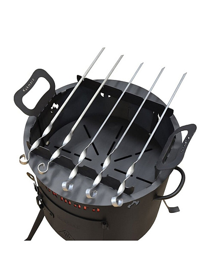 Подставка под шампура для учага 12л, + 5 шампуров, Kukmara, пшу012