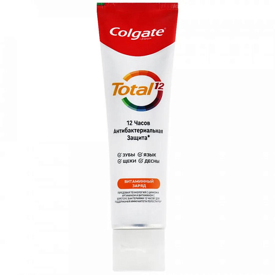 Зубная паста Colgate, Total Витамин С, 100 мл