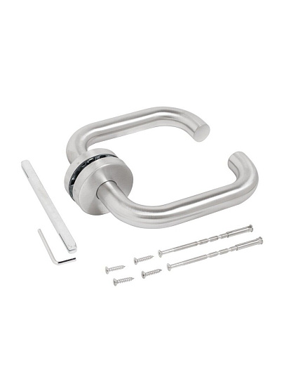 Ручка дверная Стандарт, 0203 SS (35-70) INOX, 14 871, нержавеющая сталь