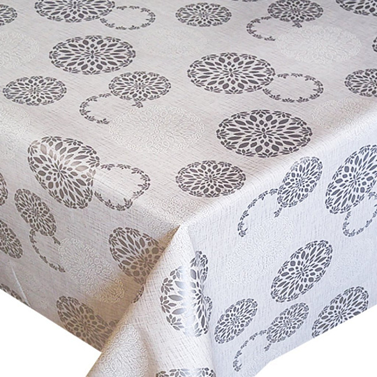 Клеенка Колорит, 1.3х20 м, ПВХ на нетканой основе, Классик Перфект Мажор 528/15, черно-белая