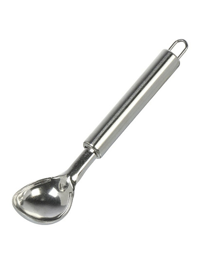 Ложка для мороженного, нержавеющая сталь, навеска, хром, Daniks, Classic, S-DC12-KT1119-033