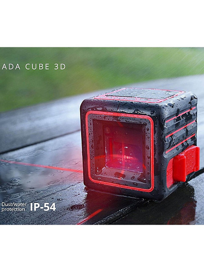 Уровень лазерный, 2/20 мм/м, самовыравнивание, ADA, Cube 3D Basic Edition, А00382