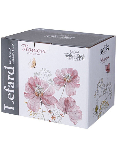 Сервиз столовый фарфор, 16 предметов, на 4 персоны, Lefard, Flowers, 577-202