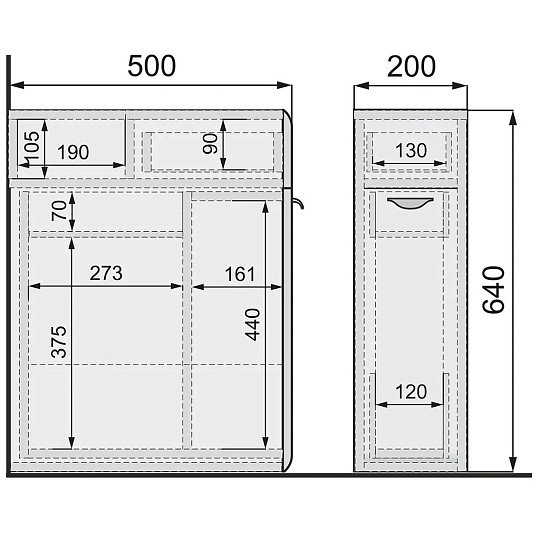Тумба Raval, Space 20, напольная, Spa.01.20/N/W