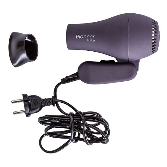 Фен Pioneer, HD-1010, 1000 Вт, 2 режима, 2 скорости, коричневый, 14322