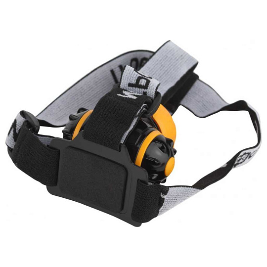 Фонарь налобный, Трофи, GB-302, пластик, режим SOS, оранжево-черный, 4 режима, на батарейках, 3 Вт, ЗхААА, 1СОВ, IP44, Б0036617