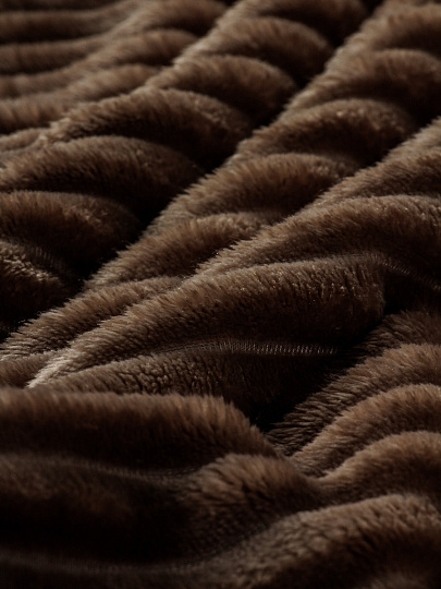 Плед 180х200 см, микрофибра, 100%пэ, 280г, Silvano, Неаполь, шоколад