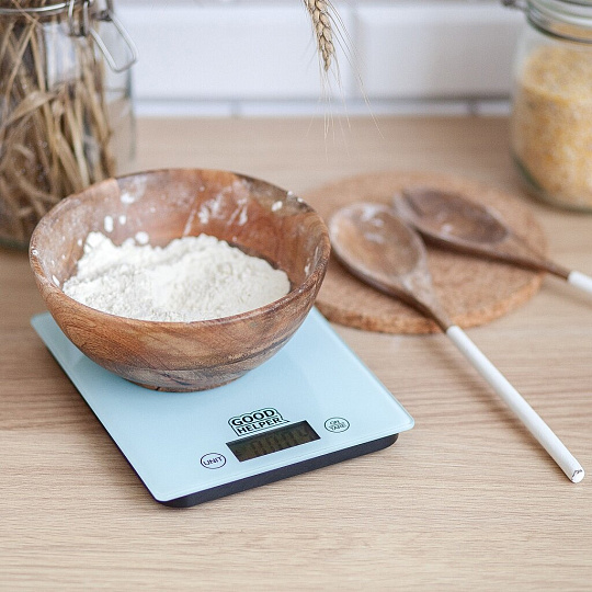 Весы кухонные электронные, GoodHelper, KS-S04, платформа, точность 1 г, до 5 кг, в ассортименте