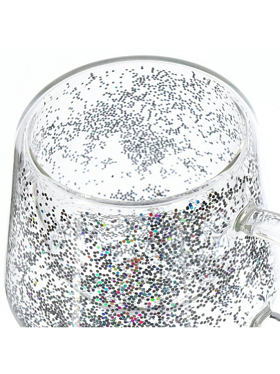Кружка стекло, 200 мл, двойные стенки, Y6-10115