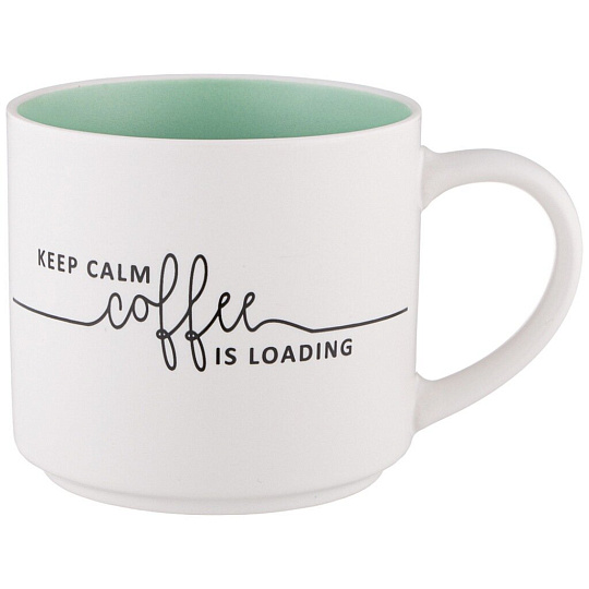 Кружка фарфор, 470 мл, Keep Calm Coffee Is Loading, Lefard, 260-979