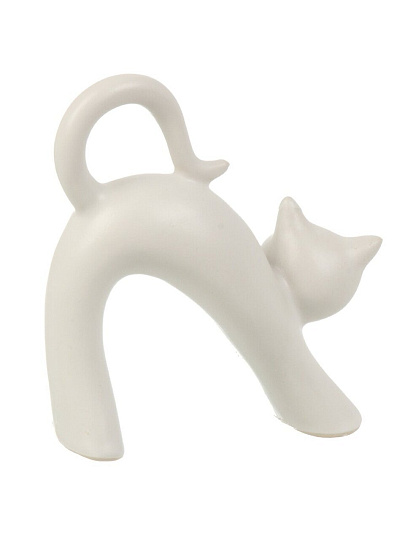 Фигурка декоративная керамика, Кот, 11х4.5х11.5 см, Y4-9105