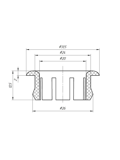 Втулка для перелива раковины, гальваника, Инкоэр