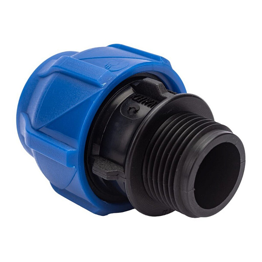 ПНД муфта d25х3/4", наружная резьба, соединительная, Valfex