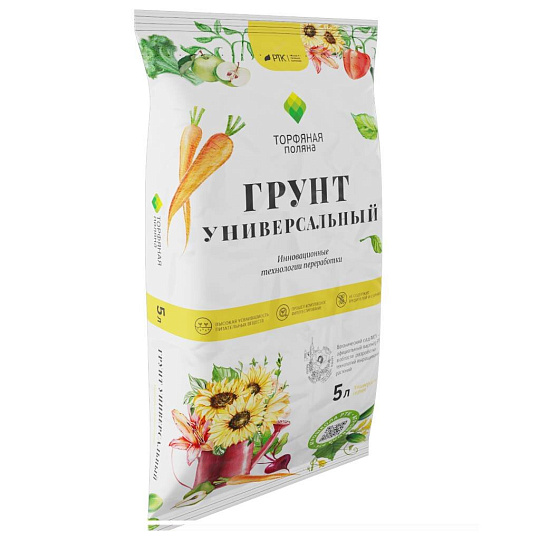 Грунт Торфяная поляна, универсальный, 5 л, РТК