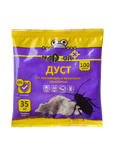 Инсектицид Дуст, от ползающих насекомых, порошок, 100 г, Nadzor