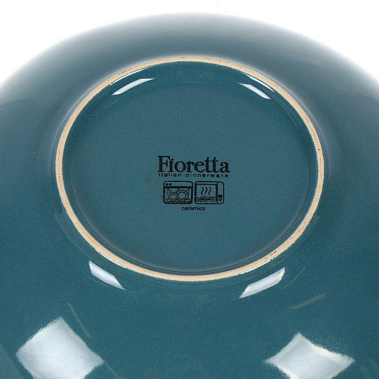 Тарелка суповая, керамика, 22 см, круглая, Stone Turquoise, Domenik, TDP572/DMD053