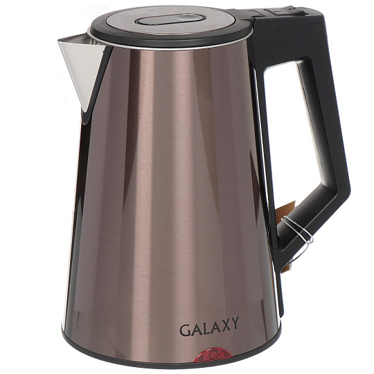 Чайник электрический Galaxy Line, GL 0320, бронзовый, 1.7 л, 2000 Вт, скрытый нагревательный элемент, металл