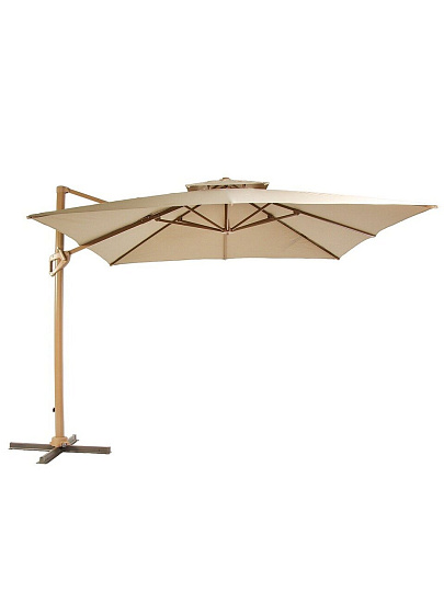 Зонт садовый 3х3х2.4 м, бежевый, с регулировкой наклона, C080008
