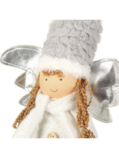 Фигурка декоративная Феечка, 19х10х25 см, белая, F010038