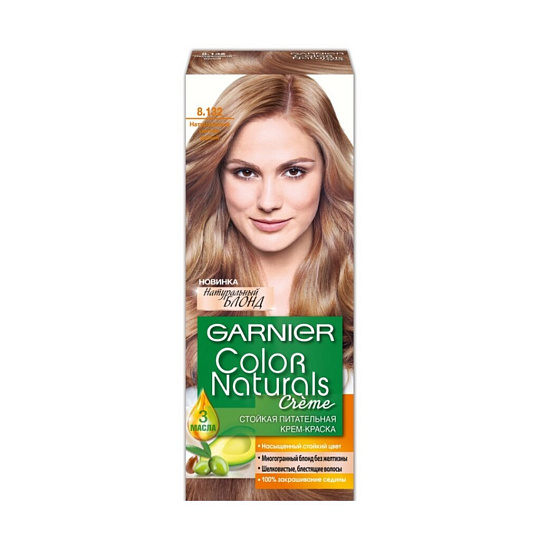Краска для волос, Garnier, Color Naturals, 8.132, натуральный светло-русый, 110 мл