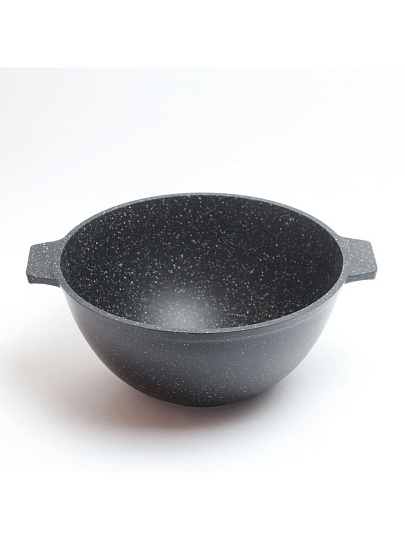 Казан алюминий, антипригарное покрытие, 5 л, Granit Perfection black, с крышкой, Алтей, 04-0550-310