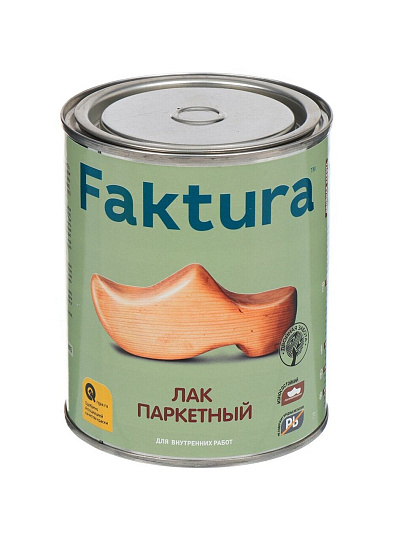 Лак Faktura, паркетный, полуматовый, алкидно-уретановый, для внутренних работ, 0.7 л