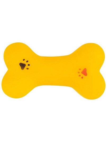 Игрушка-пищалка для животных, Рыжий кот, Кость, 8,5 см