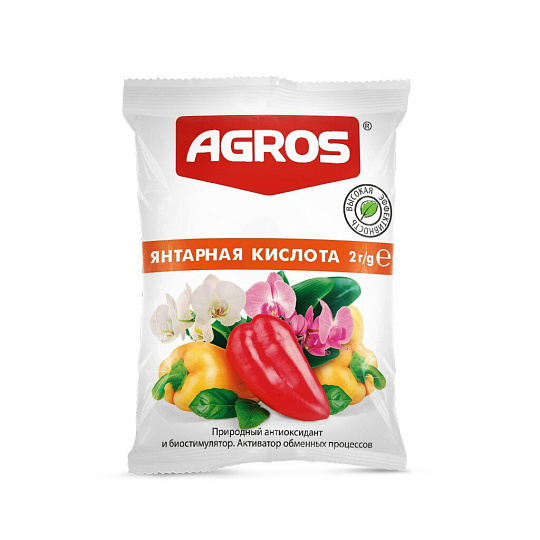 Удобрение Янтарная кислота, 2 г, Agros