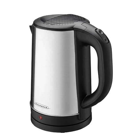 Чайник электрический Волжанка, ЭЧ-002, 1.8 л, 1500 Вт, скрытый нагревательный элемент, нержавеющая сталь