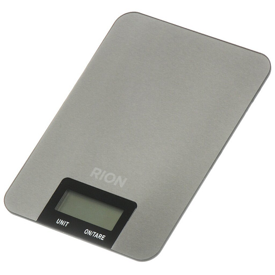 Весы кухонные электронные, металл, Rion, ZD-416, платформа, точность 3 г, до 5 кг, LCD-дисплей, ZD-416