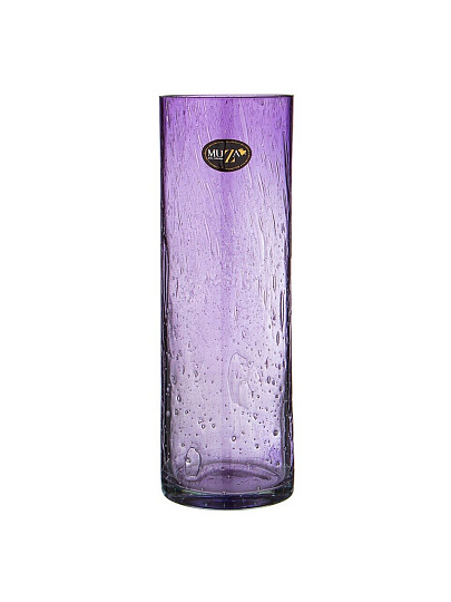 Ваза стекло, настольная, 30 см, Muza, Perfetti Lavender, 380-619