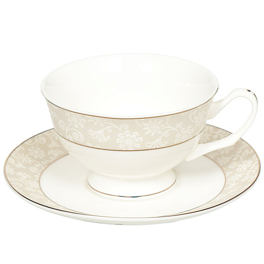 Набор чайный керамика, 16 предметов, на 6 персон, 250 мл, Balsford, Маркиза, 122-05036, подарочная упаковка