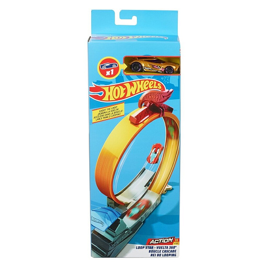 Трасса Hot Wheels, Огненный прыжок/Гиперпетля, FWM85
