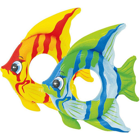 Круг надувной Intex Тропические рыбки 59223NP, цвет в ассортименте, 81х83 см