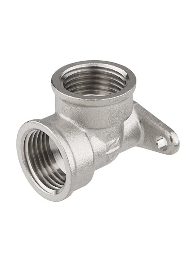 Уголок 1/2", 90 °, г-г, латунь, с креплением, AquaLink